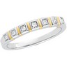 Two Tone Bridal Anniversary Band | .07 carat TW | SKU: 63933