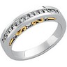 Two Tone Bridal Anniversary Band .5 CTW Ref 277116