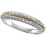 Two Tone Bridal Anniversary Band .5 CTW Ref 935447