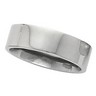 4, 6 or 8mm Titanium Comfort Fit Flat Band Ref 410128