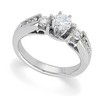 Three Stone Semi Set .5 CTW Diamond Ring Ref 543146