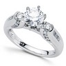 Three Stone Semi Set .5 CTW Diamond Ring Ref 694238