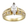 Marquise 1 CTW Diamond Semi Set Engagement Ring Ref 443706