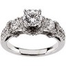 14KW 1 CTW Diamond Engagement Ring with .13 CTW Band Ref 433744