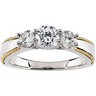 14KTT .5 CTW Diamond Semi Set Engagement Ring Ref 560690