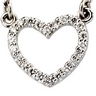 .13 CTW Diamond Heart Necklace Ref 875265