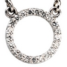 .1 CTW Diamond Circle Necklace Ref 200480