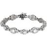 Created Moissanite and Diamond Bracelet 3.33 CTW 7 x 5mm Ref 759817