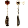 Smoky Quartz, Madeira Citrine and Diamond Earrings .04 CTW Ref 704722