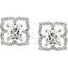 Created Moissanite Earrings .38 CTW 6mm Ref 909954