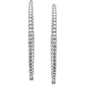 Diamond Hoop Earrings 3 CTW Ref 354814