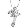 Floral Style Hispanic Diamond Cross Pendant .17 CTW Ref 360462