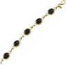 Genuine Onyx Cabochon Bracelet 10 x 8mm Ref 159109