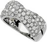 Pave Diamond Crossover Band 1.5 CTW Ref 692385