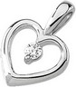 Diamond Heart Pendant .07 CTW Ref 207940