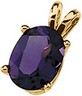 Genuine Amethyst Pendant 8 x 6mm Ref 157877