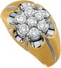 Two Tone Gents Diamond Ring 1 CTW Ref 713110