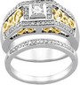 .1 CTW Band for Two Tone Diamond Engagement Ring SKU 64937 Ref 487949