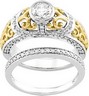 .2 CTW Band for Two Tone Diamond Engagement Ring SKU 64940 Ref 210827