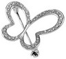 Diamond Butterfly Brooch .25 CTW Ref 962029