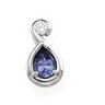 Genuine Tanzanite and Diamond Pendant 7 x 5mm .08 CTW Ref 567338