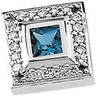 Genuine Aquamarine Pendant 4mm .17 CTW Ref 147138