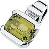 Genuine Peridot Pendant 8 x 6mm .1 CTW Ref 225064