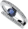 Genuine Iolite And Diamond Ring 6mm .17 CTW Ref 571625