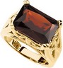 Genuine Mozambique Garnet Ring 14 x 10mm Ref 556820