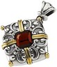 Genuine Mozambique Garnet Cabochon Pendant 6 x 6mm Ref 859596