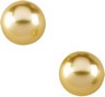 Golden South Sea Pearl Stud Earrings 10mm Ref 881102