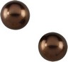 Bronze South Sea Cultured Pearl Stud Earrings 10mm Ref 971036