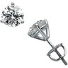 Martini Style Diamond Stud Earrings .5 CTW Ref 600541