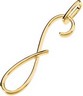 Swirl and Curl Pendant 42.25 x 10.0mm Ref 466405