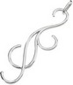 Swirl and Curl Pendant 62.5 x 17.5mm Ref 464900