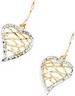 Dangle Heart Earrings | 24.5 x 12.25 mm | SKU: 83969