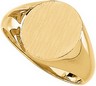 Gents Hollow Signet Ring 14 x 12mm Ref 857879