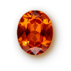 Genuine Oval Mandarin Garnet Gemstone 