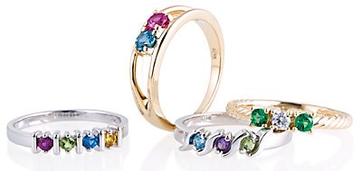 Family Jewelry Birthstone Rings