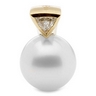 South Sea Pearl and Diamond Pendant 14mm Fine Round .33 CTW Ref 696343