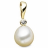 South Sea Pearl and Diamond Pendant 12mm Fine .1 CTW Ref 124892