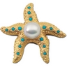 South Sea Pearl and Turquoise Starfish Brooch 12mm Flat Ref 923154