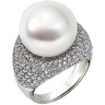 South Sea Pearl and Diamond Ring 16mm Statement 3.5 CTW Ref 761500