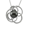 Tahitian Pearl and Diamond Pendant 11mm .5 CTW Ref 388204