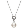 South Sea Pearl Necklace 12mm Circle .2 CTW Ref 241876