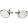 Genuine Mother of Pearl Cuff Links 10 x 18mm Ref 673847