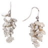 Freshwater Keshi White Cultured Pearl Earrings 8 to 9mm Ref 103113