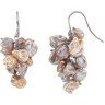 Freshwater Keshi Multicolor Cultured Pearl Earrings 8 to 9mm Ref 322781