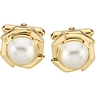 Mabe Cultured Pearl Cufflinks 12mm Ref 537010