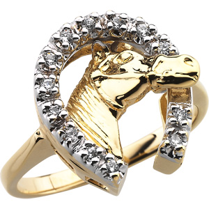 Ladies horseshoe ring discount